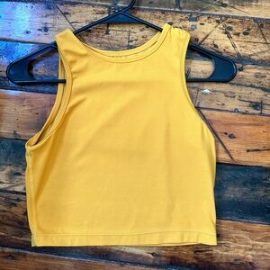 Marigold Cropped High Neck Tank